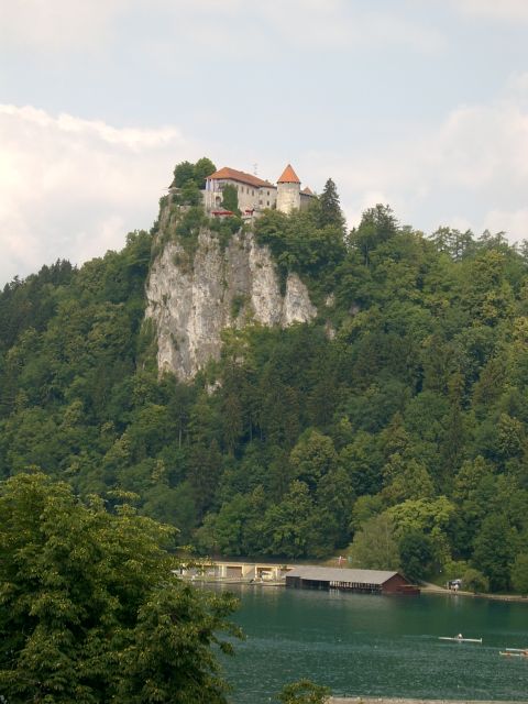 Burg über dem Bleder See